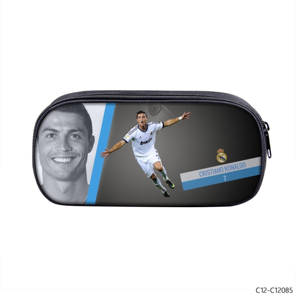 Cristiano Ronaldo Football Star Stor kapacitet Case Grå 22cm 3D-utskrift 1 22cm