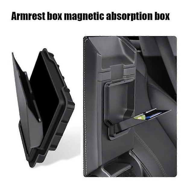Armstödsbox magnetisk absorptionsbox för Tesla~Model Y Juniper 2025 1pcs