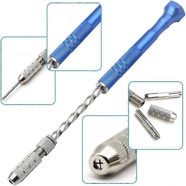 Handborrsats med stift och 0,8-3 mm mikroborrar