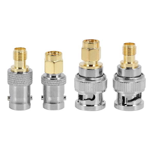 4 st BNC till SMA Typ Hane Hona RF-kontakt Adapter Testomvandlare