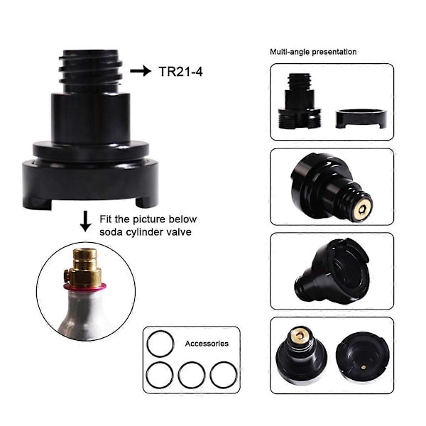 Cylinder Stream Gevind Konverter Adapter Match til TR21-4