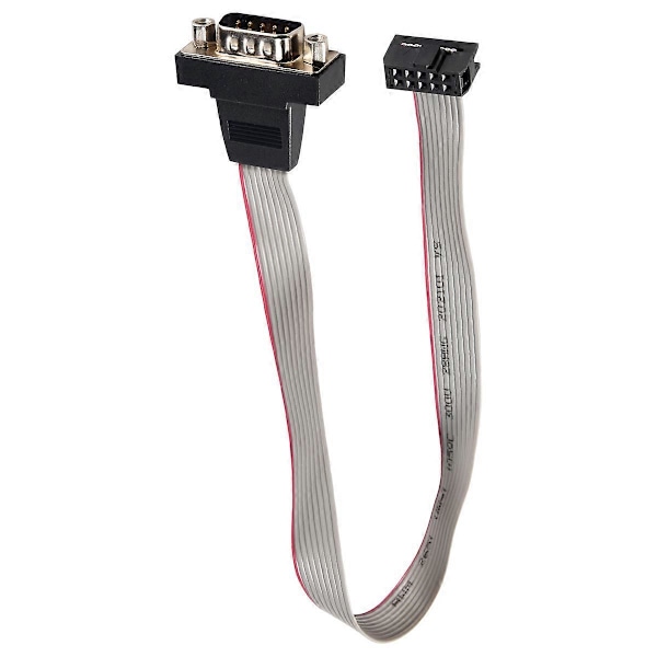 DB9 RS232 til 10-pin fladkabel-stikadapter