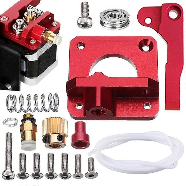 Uppgraderad MK8 Extruder Aluminium Drivning (Bonus: 1 Meter PTFE PTFE-slang)