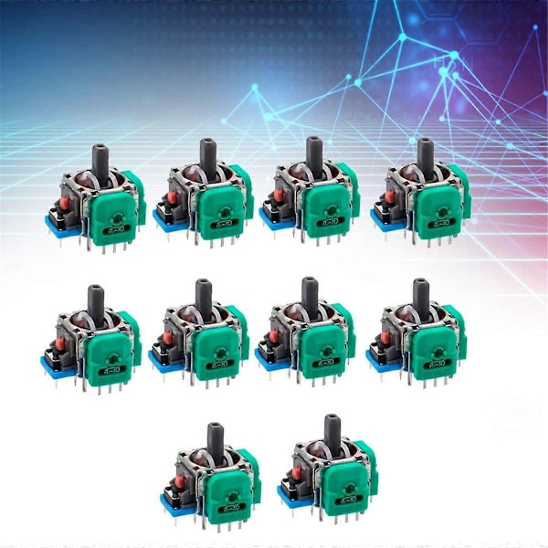 10 st Hall Elektromagnetisk Joystick