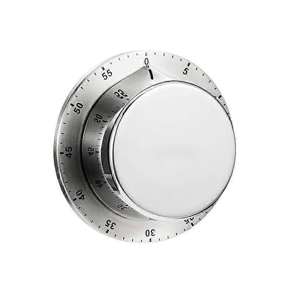 Timer køkken mekanisk rustfrit stål timer bagepåmindelse flyvende tallerken læring tidsstyring vækkeur magnetisk sugekopstyle3sort