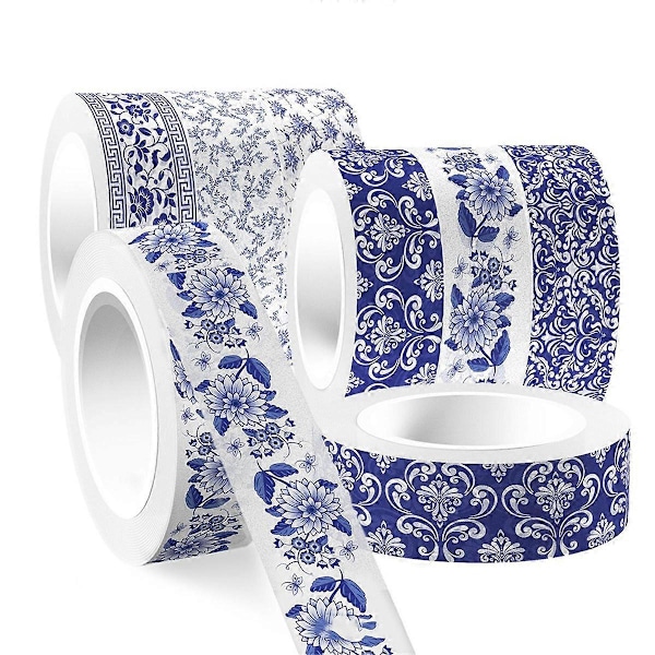 12 Rullar Sjöjungfru Washi Tejp Scrapbooking Material Maskeringstejp
