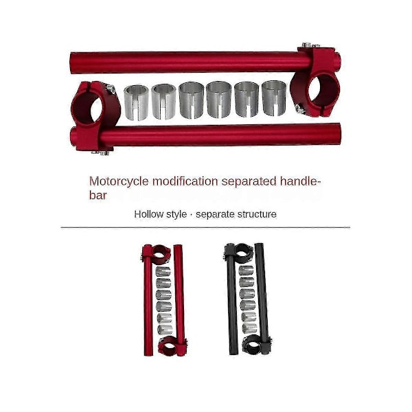 Universal 275mm Motorcykelstyre Justerbart Clip-On Gaffel Separat Styre Universal Inom 3
