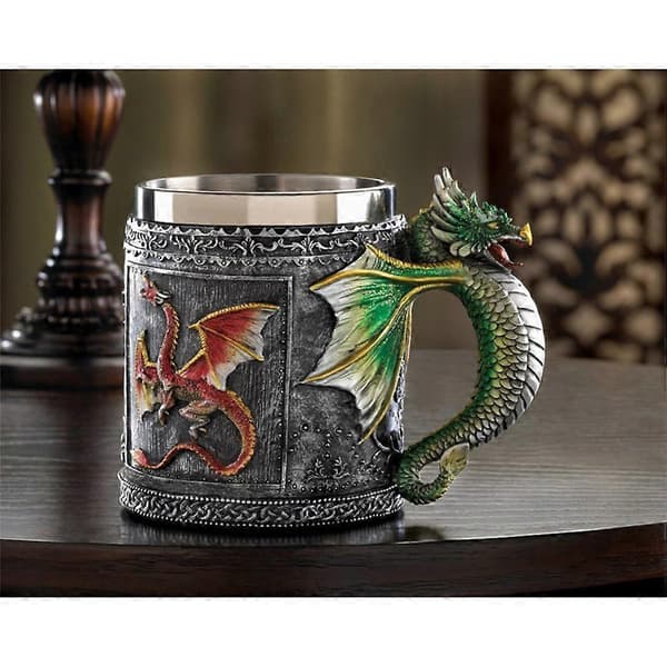 Cool Kaffemugg i Rostfritt Stål för 3D-Designmuggar (Drake)