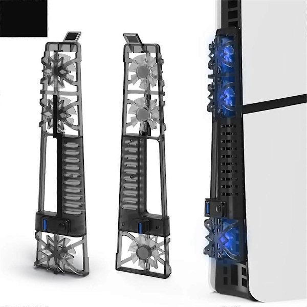 PS5 Pro -lisätarvikkeiden jäähdytystuuletin LED-valolla