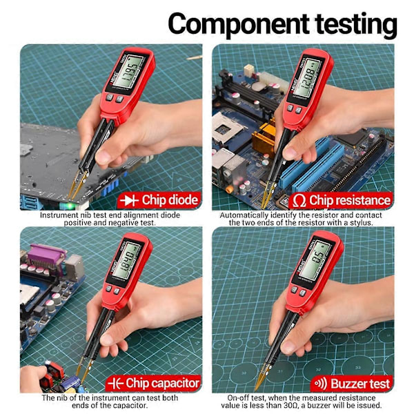 GN701 Digital Smart SMD-testare Elektrisk Multimeter Resistans