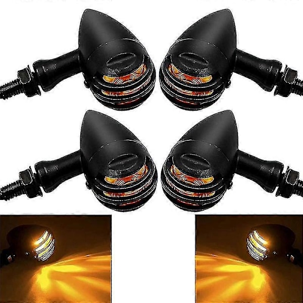 4 st Motorcykel Blinkers, Led Motorcykel Blinkers, Blinkers Fram Bak Ljus Universal