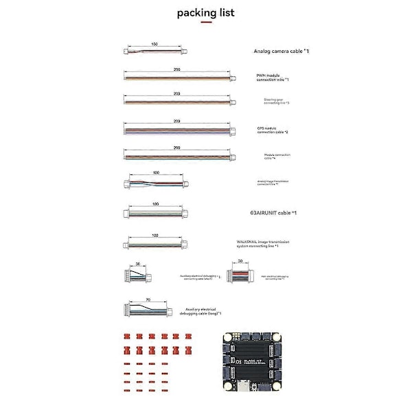 För H7 PRO Flight Controller Dubbla Gyroskop 3CH BEC