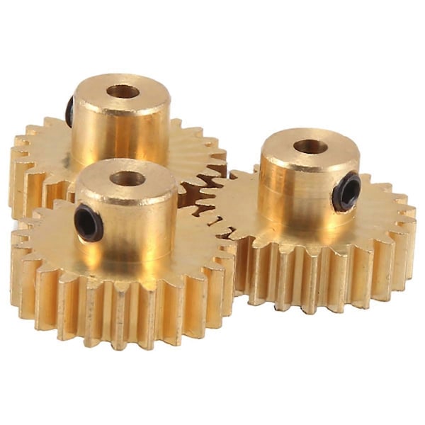 3ST 3.175mm Axel Mässing Pinjong Motor Växel M0.8 för 1/10 1/8 RC, 23t