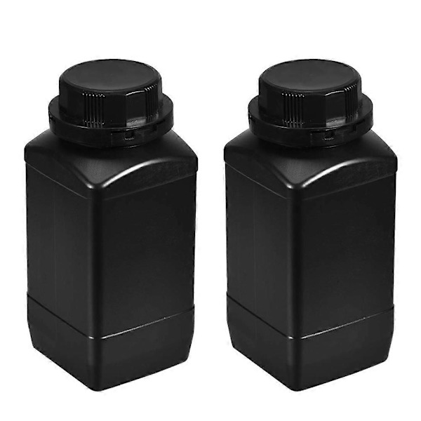 2st 1000ml Kemiska Reagensflaskor Plast Bred Mun Reagens Flaska