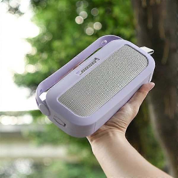 Silikonfodral Stötsäkert Skydd för Bose SoundLink Flex (Lila)