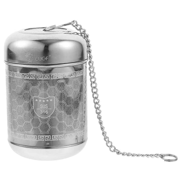 Krydderkule i rustfritt stål Kjøkken Krydderfilter Suppe Krydderfilter Teinfuser Silver 7.5X5X5CM