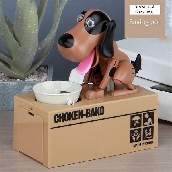 B Robot Hund Stjäl Barns Mynt Sparbössa Plast Barn Present