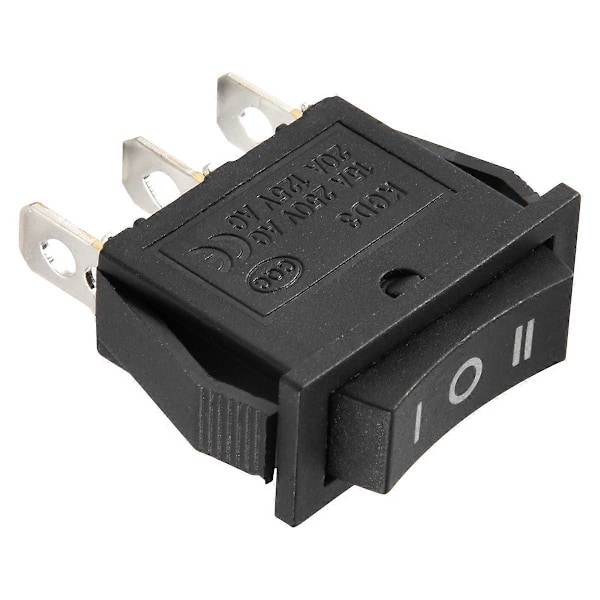 AC15A/250V 20A/125V 3-Pin SPDT PÅ-AV-PÅ 3-läges Snäppvippströmbrytare