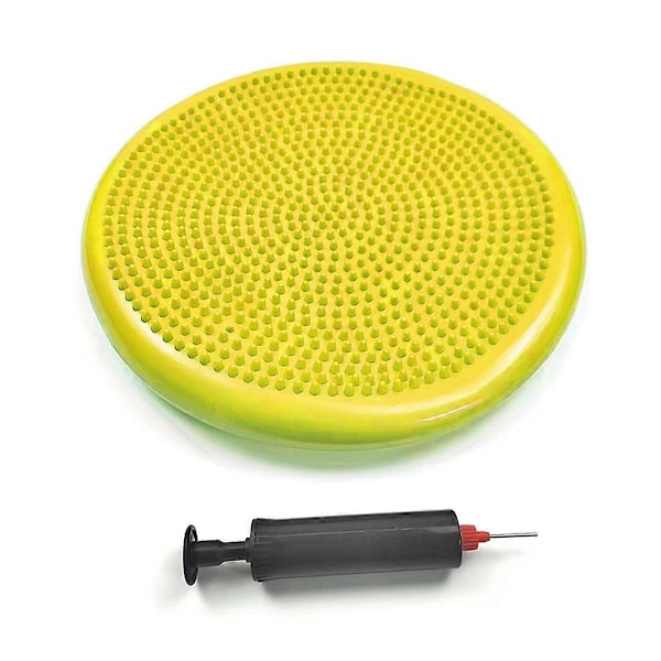 Keltainen PVC jooga tasapainomatto, puhallettava hierontatyyny