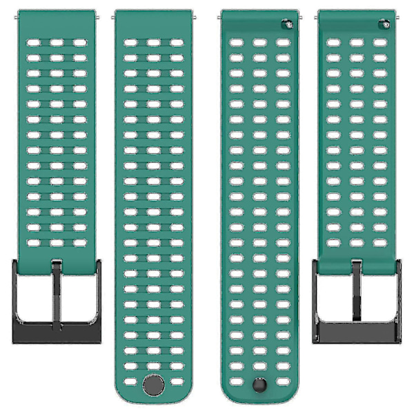 Urheiluranneke Suunto Vertical/9 Peak Pro/9 Peak/5 Peak -kelloille, 22 mm silikoniset kellon rannekkeet Blackish Green