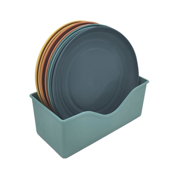 8 st Lätta Plasttallrikar Okrossbara Återanvändbara Mattallrikar Diskmaskinsäkra Färgglada Tallrikar för Kök Vardag Campingtallrikar Mix Color Round
