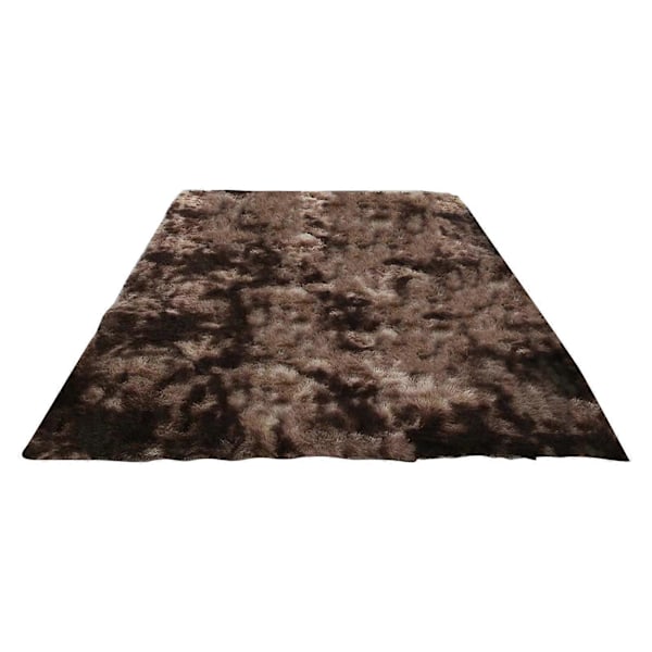 Luddig Matta för Vardagsrum Mjuk Plysch Inomhus Sovrumsmatta Batik Förtjockad Halkfri Fluffig Fuskpälsmatta Barnkammare Barn Pojkar Flickor Rum Golvmatta Coffee 60cm
