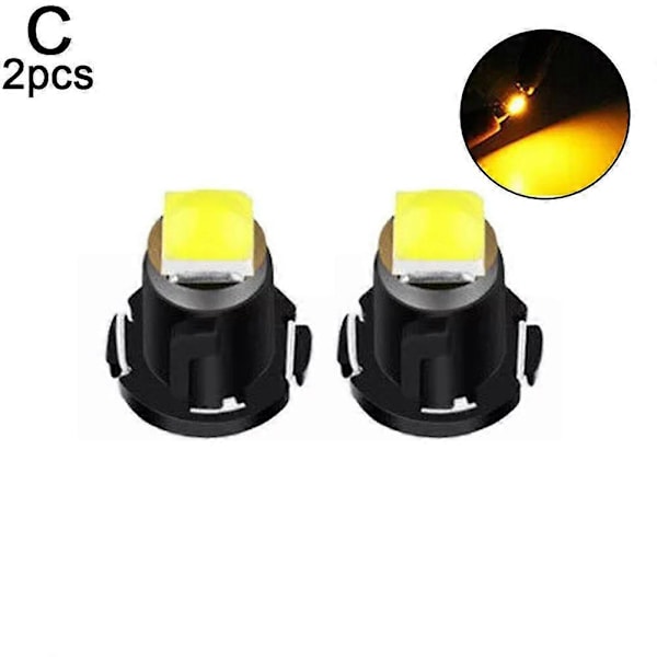Bil LED Instrumentbelysning Luftkonditioneringslampor Klocklampor Yellow