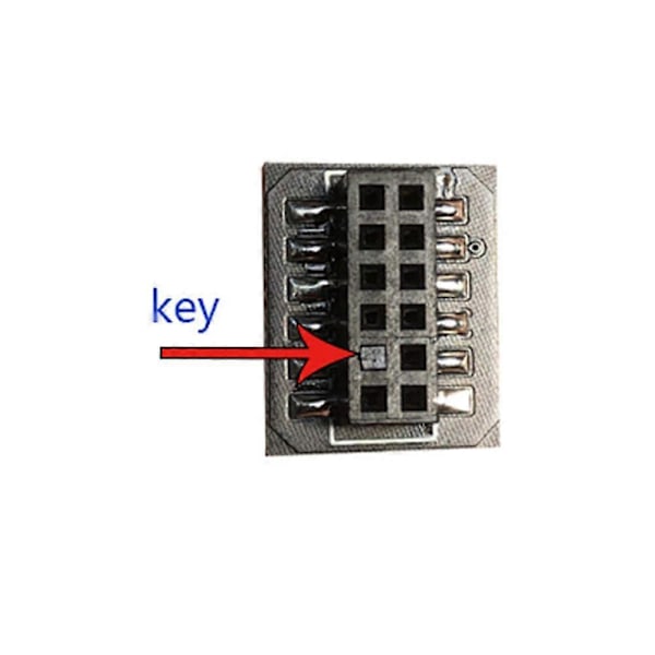 2.0 Krypteringssäkerhetsmodul Fjärrkort 12 Pin SPI TPM2.0 Säkerhetsmodul för Moderkort
