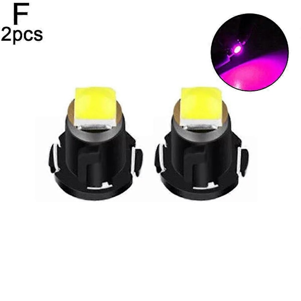 Bil LED Instrumentbelysning Luftkonditioneringslampor Klocklampor Pink
