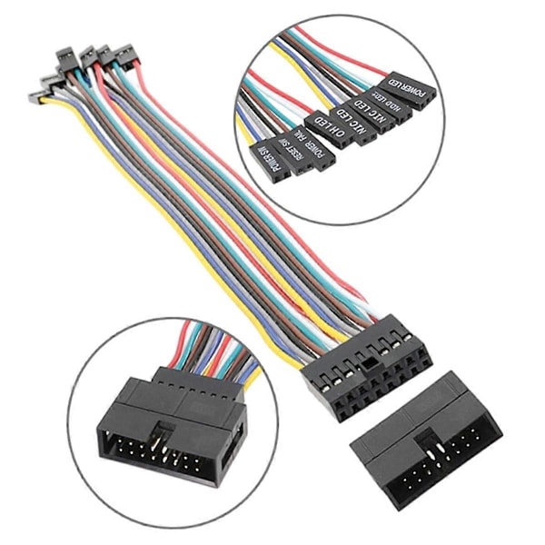 8-pin Supermicro Panel Kopplingskabel Kopplingsadapter Jumper