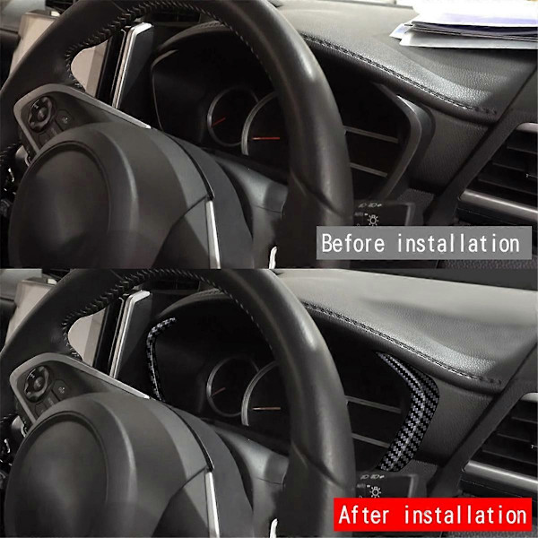 Bilinstrumentpanel Ram Trim för RHD Kolfibermönster