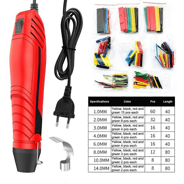 300W DIY Lödnings Temperatur Fläktverktyg Elektrisk Värme EU-kontakt