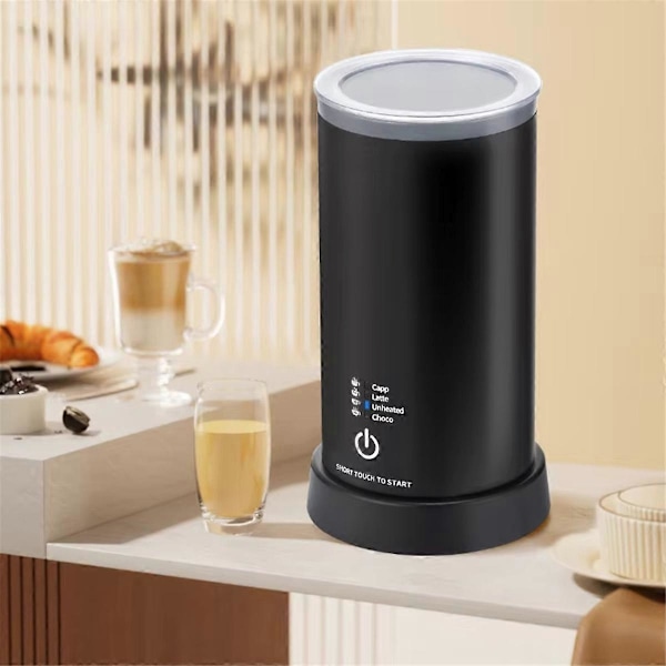 Mini Automatisk Mjölkskummare för Latte & Cappuccino EU-kontakt