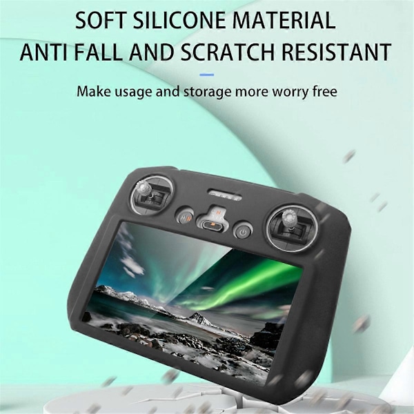 Silikoneetui til DJI Flip/Air 3S/Mavic 3/RC/RC 2 Sleeve Sort
