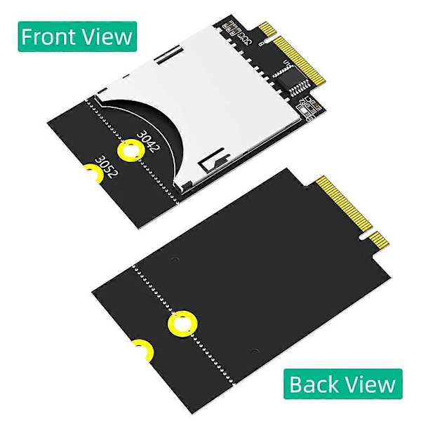 Ny version SD-kort til NGFF Key B-adapter