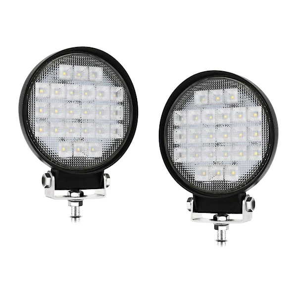 4 tommer rundt LED arbejdslys, 2 stk. 72W projektør til offroad-køretøjer, lastbil, traktor, vogn, båd, ATV U