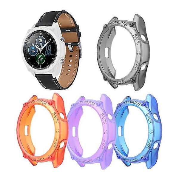 Skyddsfodral Mjuk TPU Anti-fall 41mm/45mm Smart Klocka Ram Skal Skydd för Samsung Galaxy Watch 3 Matte White 41mm