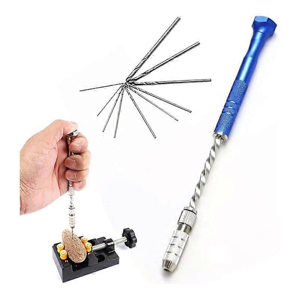 Handborrsats med stift och 0,8-3 mm mikroborrar