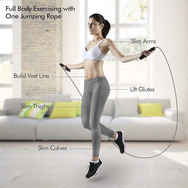 Hopprep Speed Rope Hopprep Vuxna Justerbar Längd