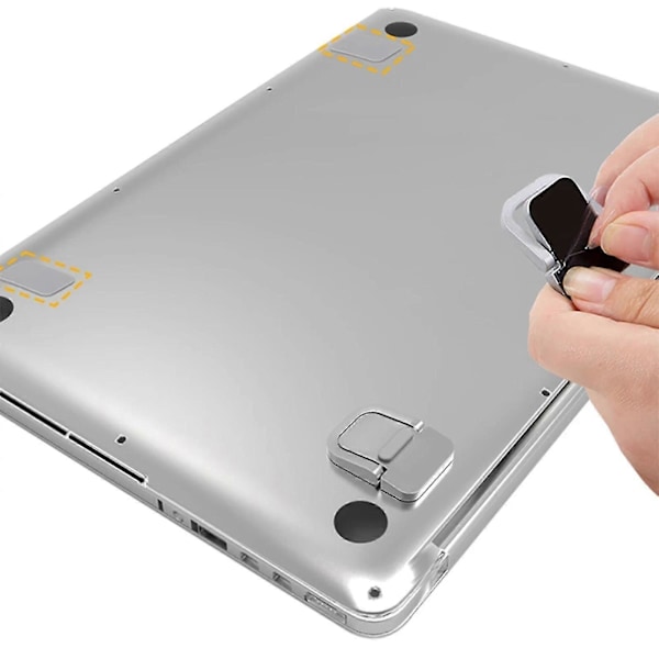Mini Kannettavan Tietokoneen Koroke Säädettävä Jäähdytysteline Macbookeille Kannettavan Tietokoneen Jäähdytin Silver