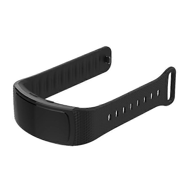 Justerbart Ersättningsarmband i Mjuk Silikon för Galaxy Gear Fit 2 Black S