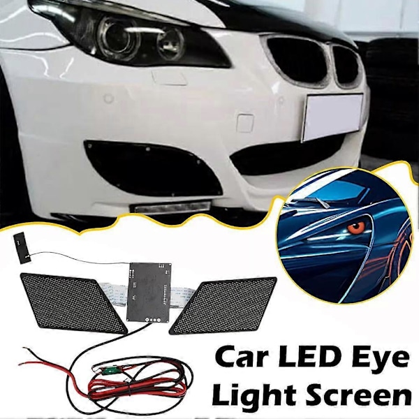 LED Devil's Eye Angel's Eye Skärm Bil Dimljus Dekoration Ljus Dynamisk Cool
