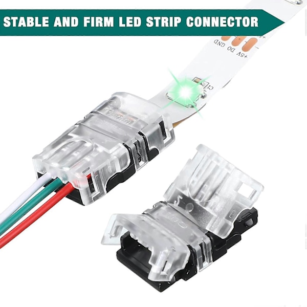 11 Stycken Justerbara 3-Pin LED Strip Kontakter 10mm Terminal för WS2811