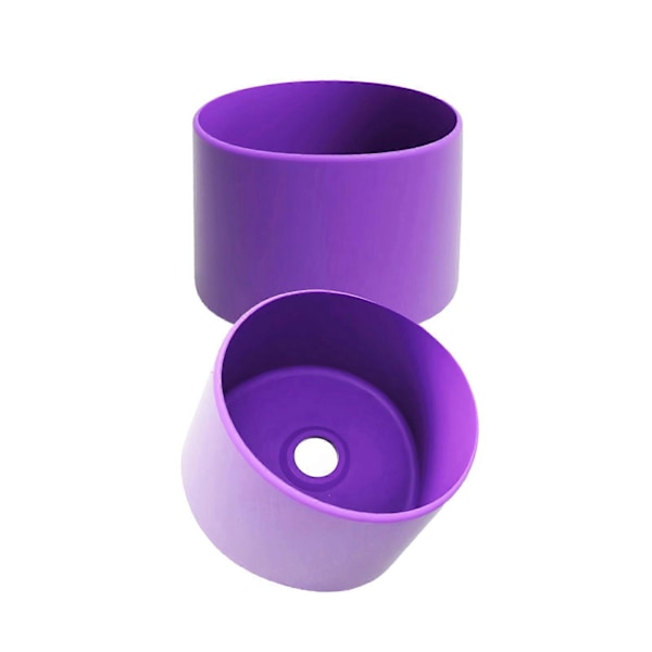 2 st Silikonkoppskydd för Owala Vattenflaska 24oz 32oz Halkskyddande Skyddshylsa för FreeSip Flaskor BPA-Fri Diskmaskinsäker Bottenstötfångare C Purple 24oz