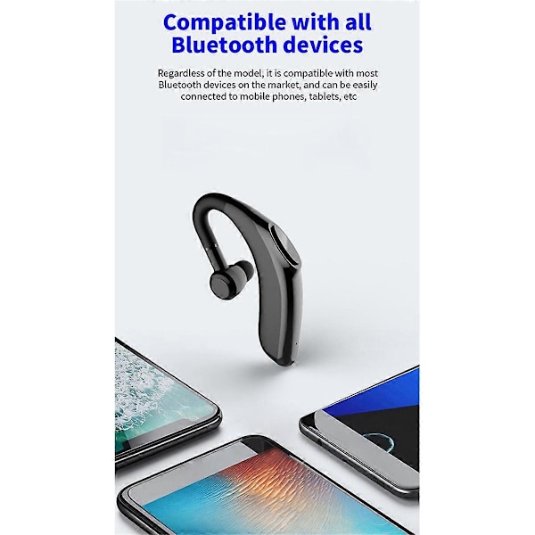 Trådlöst Bluetooth 5.0 Öronmonterat Headset Intelligent Brusreducering