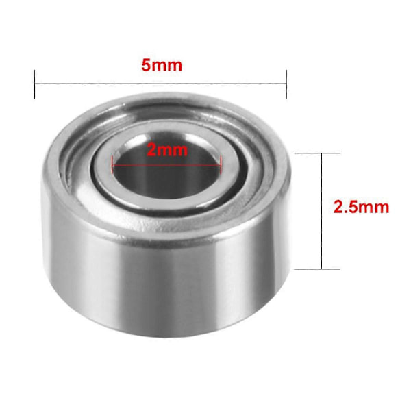 Miniatyr Förseglade Metallskärmade Metriska Radiallager 20st
