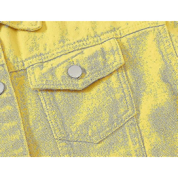 Denimjacka för dam YELLOW XL
