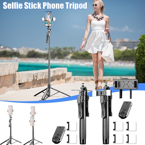 Langaton kauko-ohjattava selfiekeppi puhelinteline 2.1M jatkettava jalustateline A lamp and a shelf