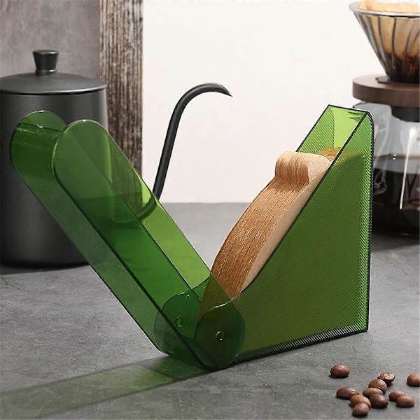 Kaffefilterpappershållare med V01 Kaffefilterpapper Svart