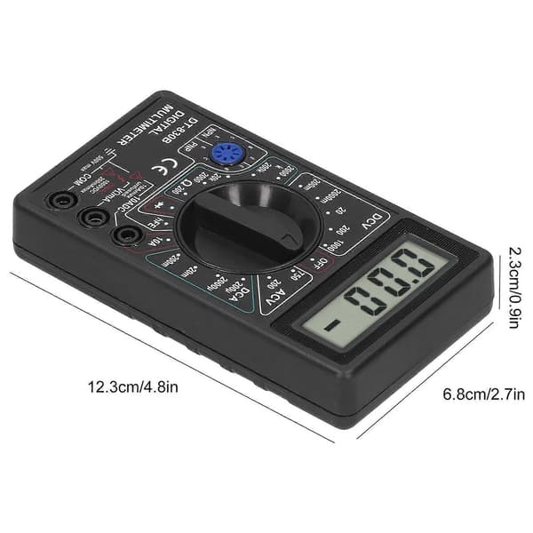 DT830B Multimeter Bærbar LCD Digital Elektronisk Voltmeter Amperemeter til Elektriker